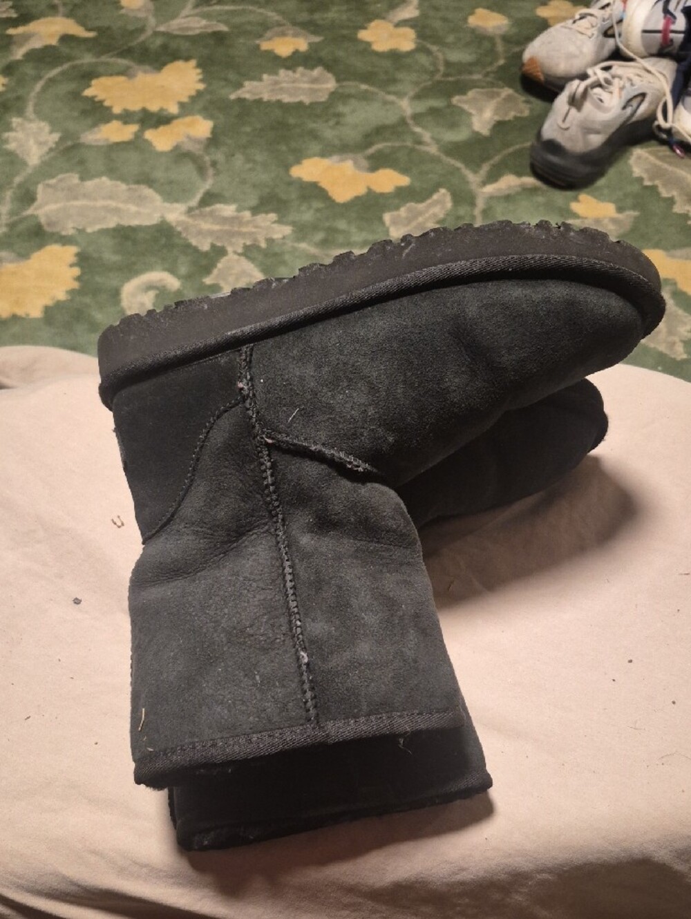 UGG Black Shearling-Lined Classic Short Boots - Picture 3 of 7